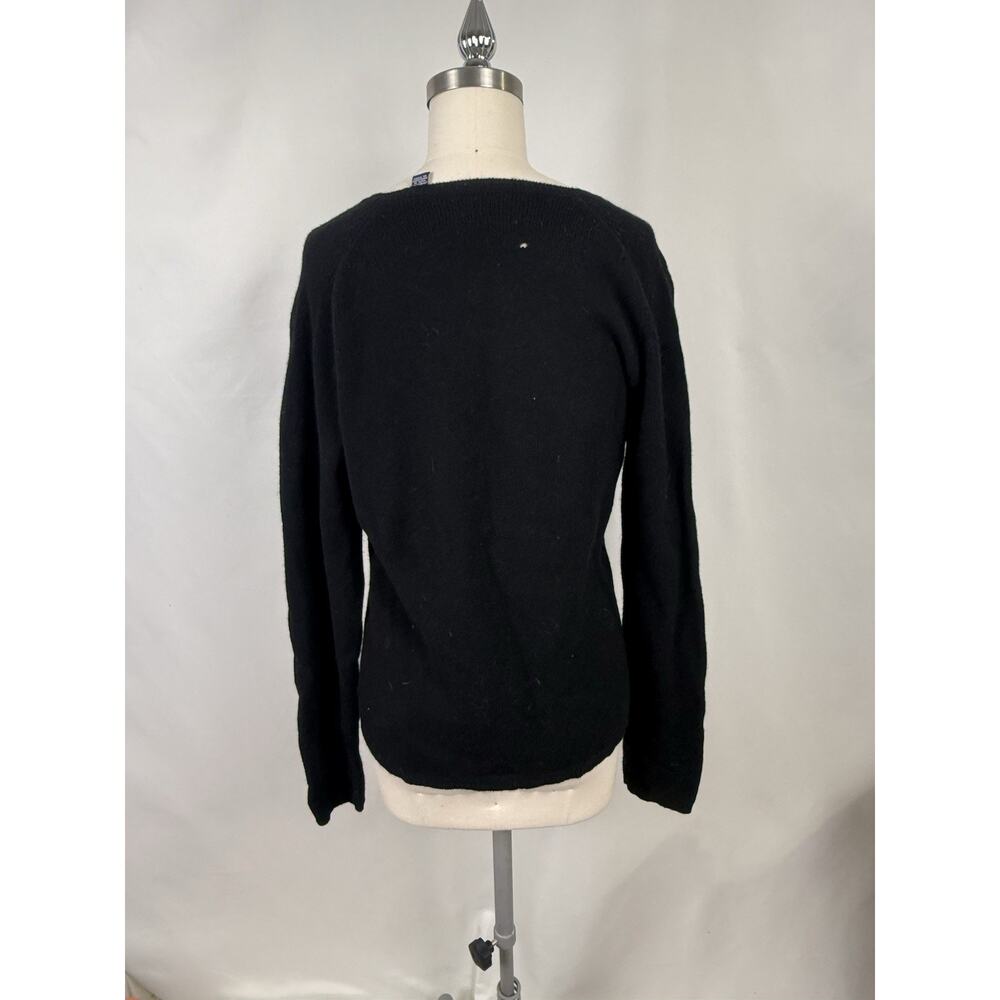 Gap Large Wool Sweater Black Basic Staple Normcore Cozy Lounge Layer Classic - Picture 2 of 9